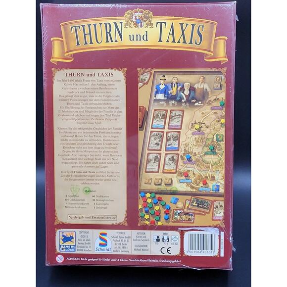 Thurn And Taxis Board Game German New SEALED Postal Mail Route Hans Im Gluck - Picture 5 of 16